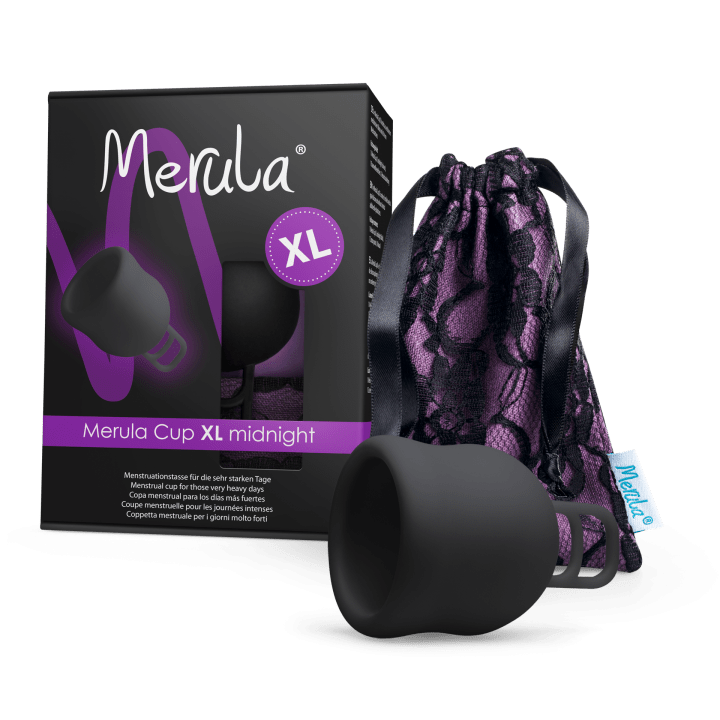 Merula Menstruationscup XL Midnight Schwarz