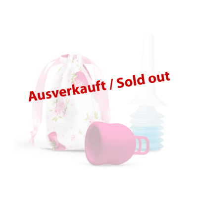 Bundle: Merula Cup XL strawberry & Merula douche 1
